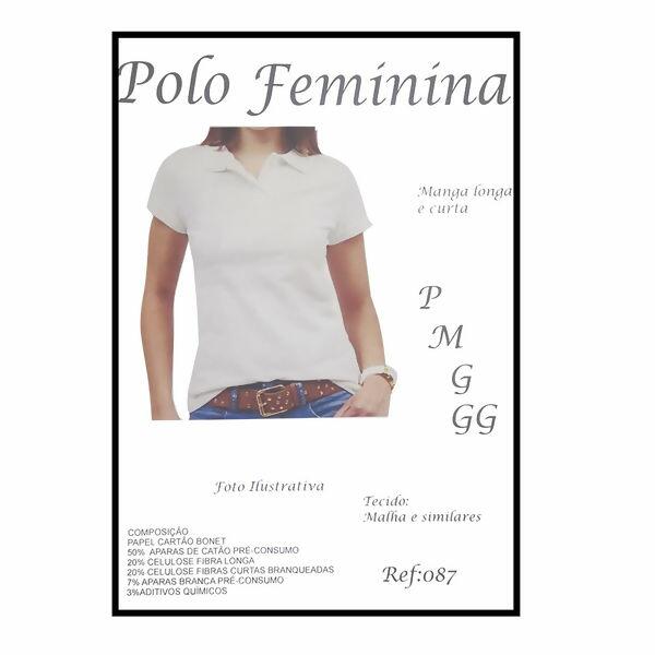 polo feminina molde